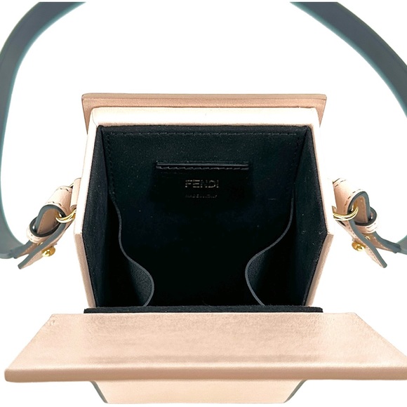 FENDI Pink Vertical Crossbody Logo Box Bag - Picture 11 of 14